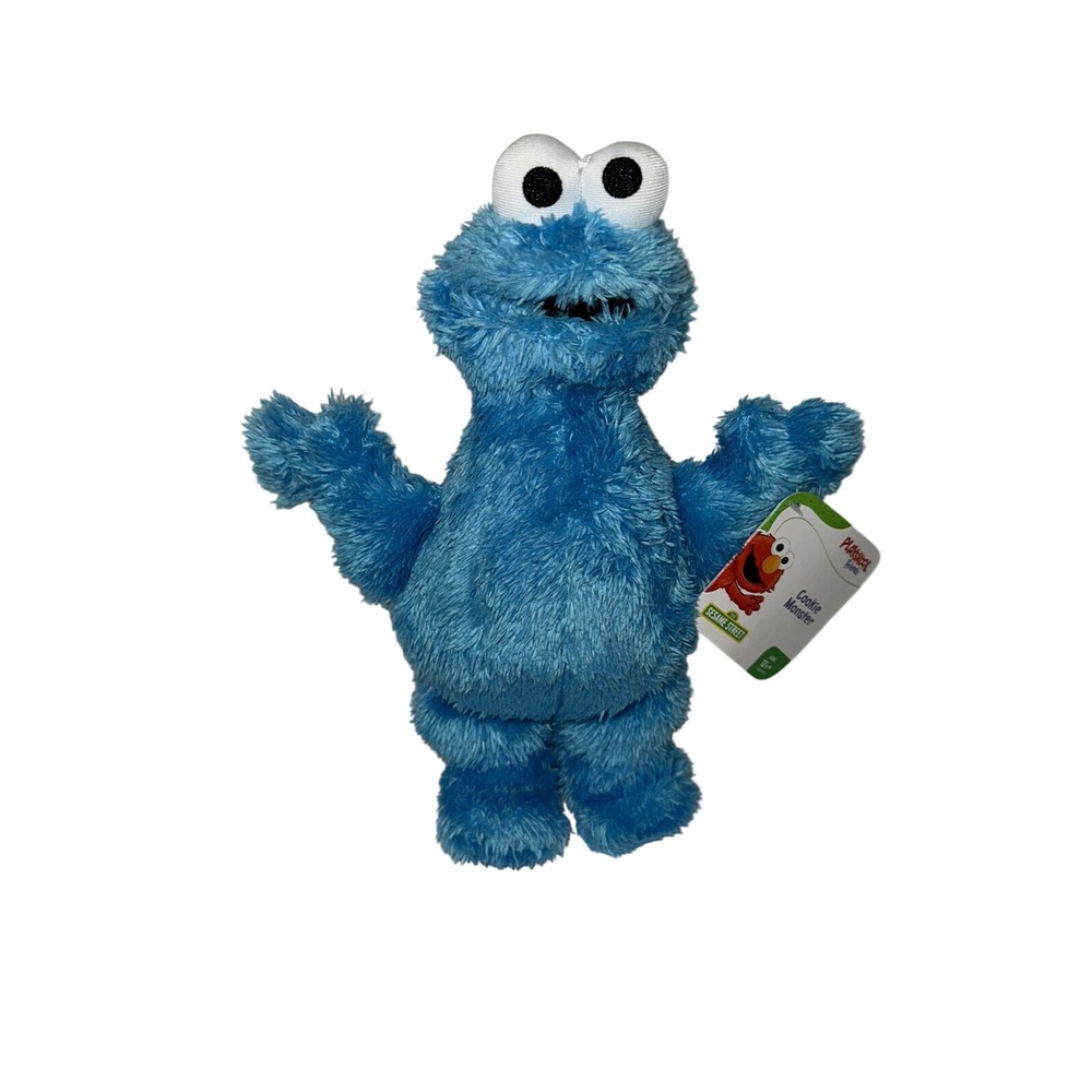 Playskool Friends Sesame Street Cookie Monster Plush Blue Shaggy Toy C2224 NWT